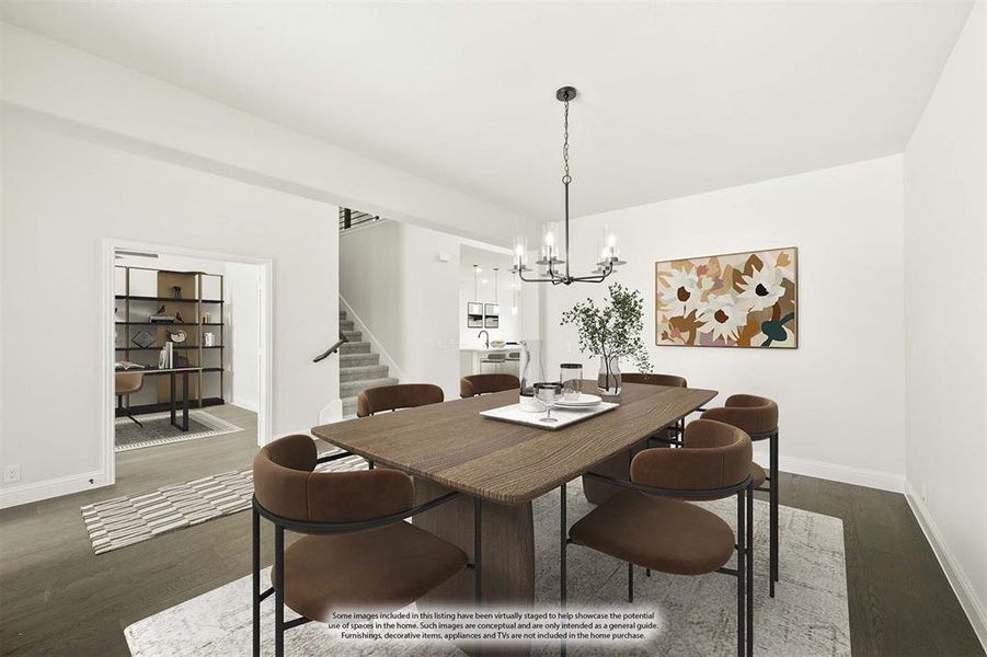 Furnished interior view inside a new home in The Oaks, Red Oak (Image 14).