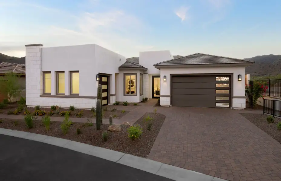 Representative exterior photo of a completed home built from the Harmony by Pulte Homes in Regent Hills - Enchantment Series, Buckeye, AZ (Image 21).