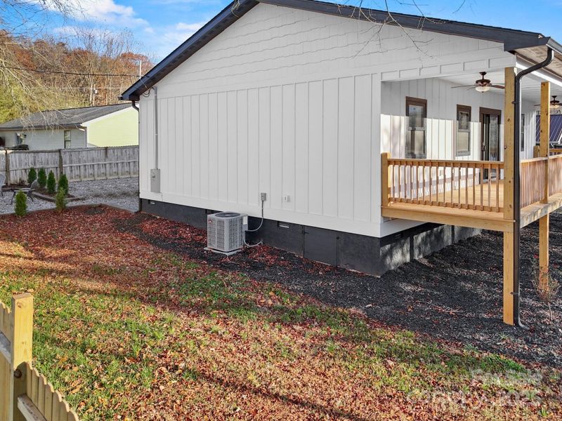 Exterior details and patio area of a home in , Bryson City (Image 35).