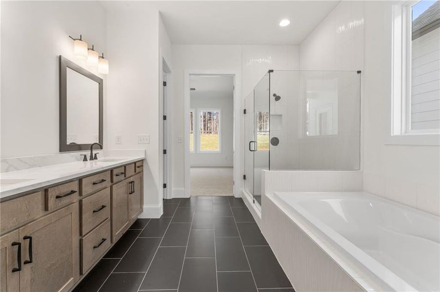 Furnished interior view inside a new home in The Reserve at Knollwood, Canton (Image 12).