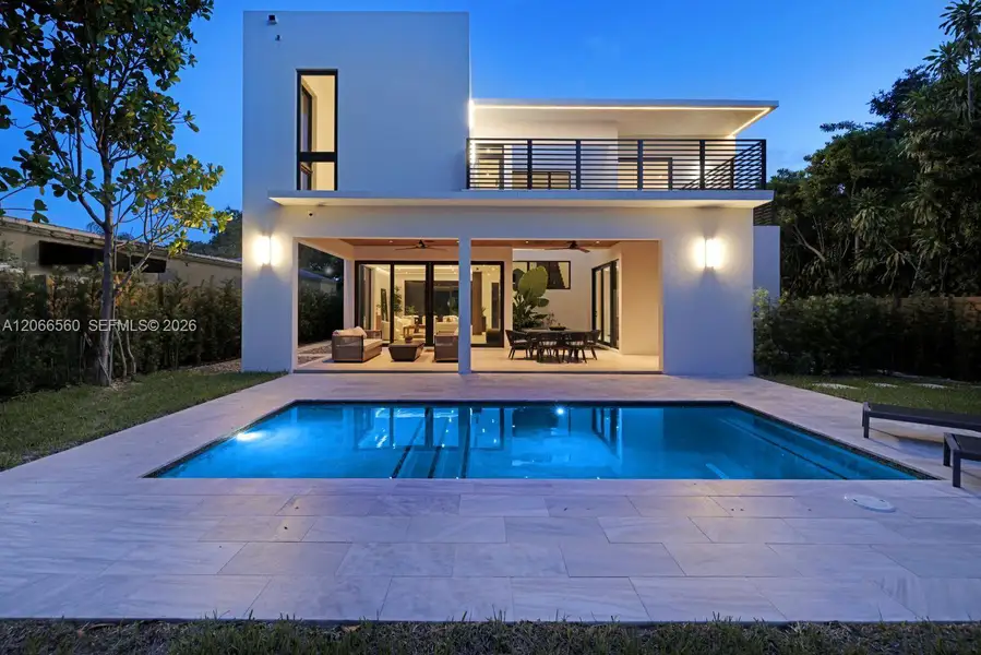 Exterior details and patio area of a home in , Miami (Image 29). Exterior details and patio area of a home in , Miami (Image 29).