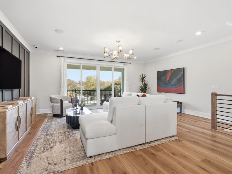 Furnished interior view inside a new home in Ross Farms, Charlotte (Image 9).