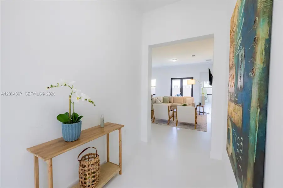 Furnished interior view inside a new home in , Miami (Image 9).