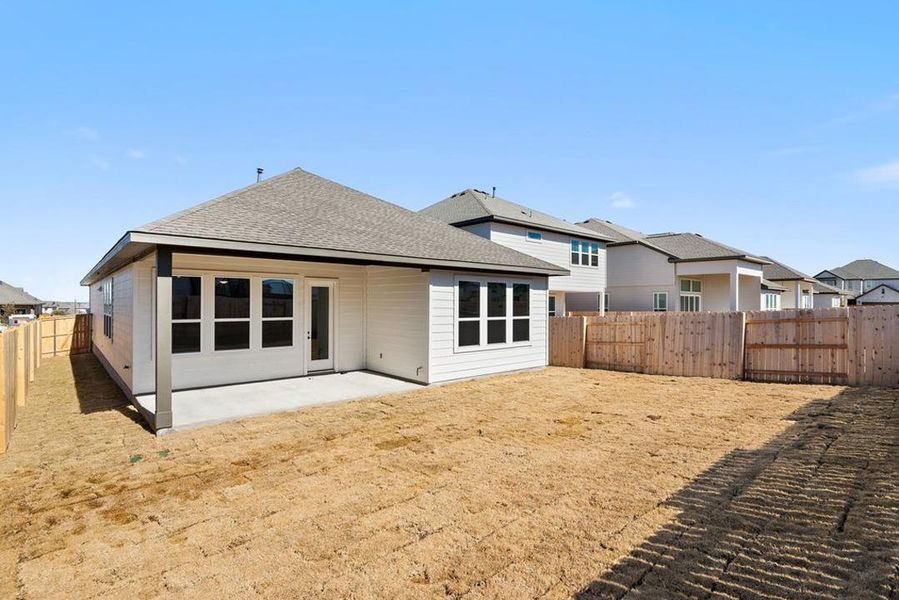 Exterior details and patio area of a home in Park Central, Georgetown (Image 26).