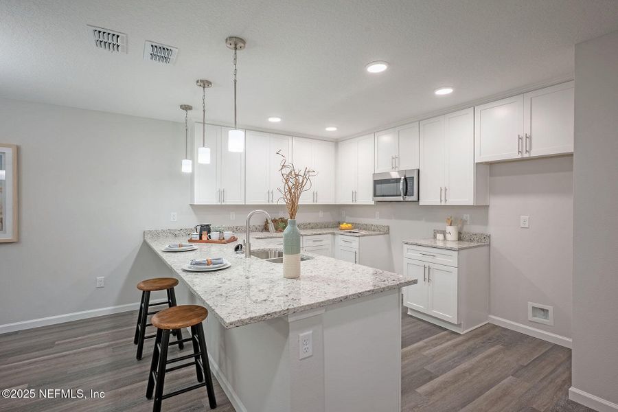 Furnished interior view inside a new home in , Jacksonville (Image 14). Furnished interior view inside a new home in , Jacksonville (Image 14).