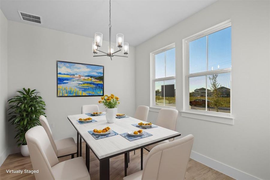Furnished interior view inside a new home in Enclave at Cele, Pflugerville (Image 7).