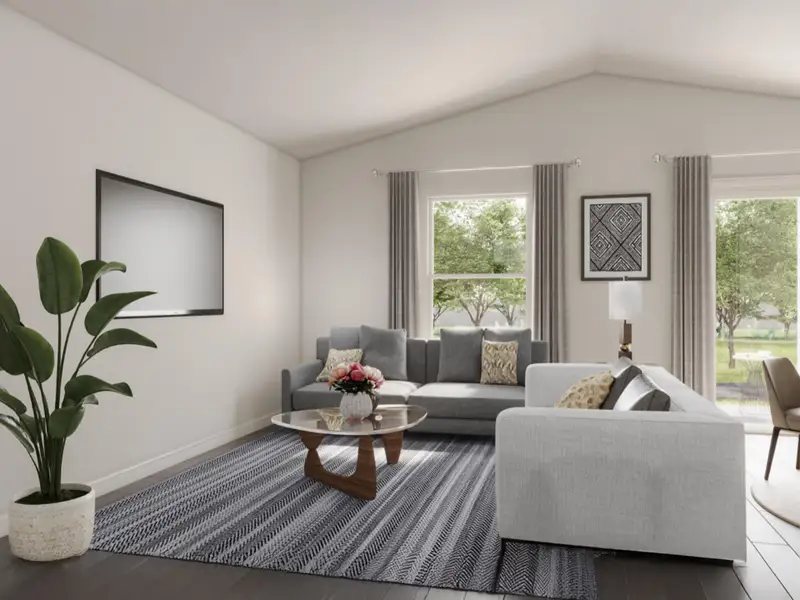 Representative furnished interior of a home built from the Yellowstone by National HomeCorp in Poplar Court, Hico (Image 5).