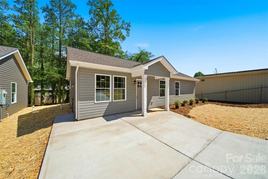 Exterior details and patio area of a home in , Hickory (Image 23).
