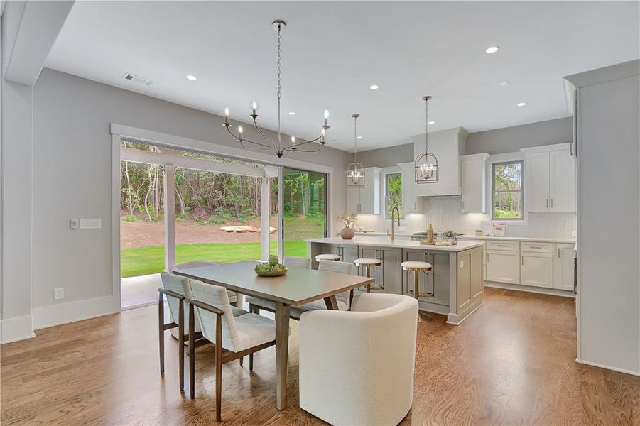 Furnished interior view inside a new home in , Newnan (Image 13). Furnished interior view inside a new home in , Newnan (Image 13).