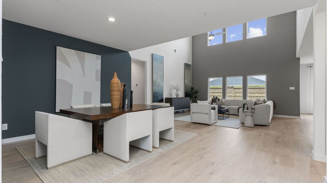 Furnished interior view inside a new home in Tamarron, Fulshear (Image 5).