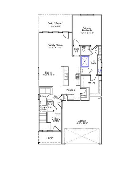 2D floor plan layout for the Lacey - Vanguard Collection by Mungo Homes in Pineland Preserve, Summerville, SC (Image 3).