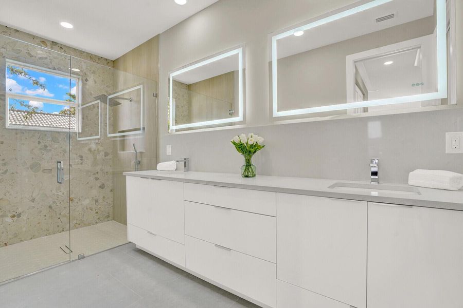 Furnished interior view inside a new home in , Delray Beach (Image 9). Furnished interior view inside a new home in , Delray Beach (Image 9).