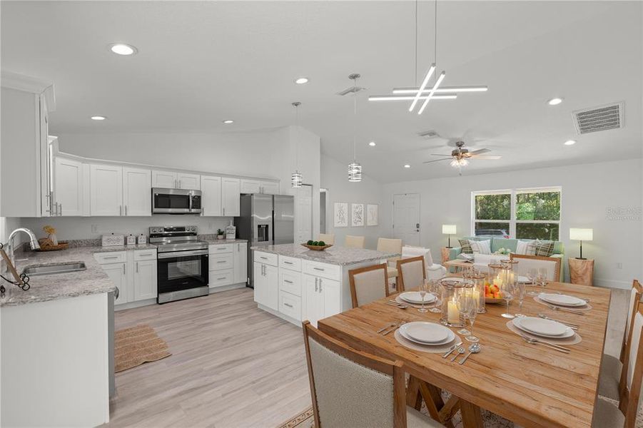 Furnished interior view inside a new home in , Dunnellon (Image 5).