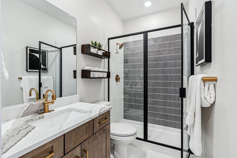 Furnished interior view inside a new home in Trailstone, Arvada (Image 20).