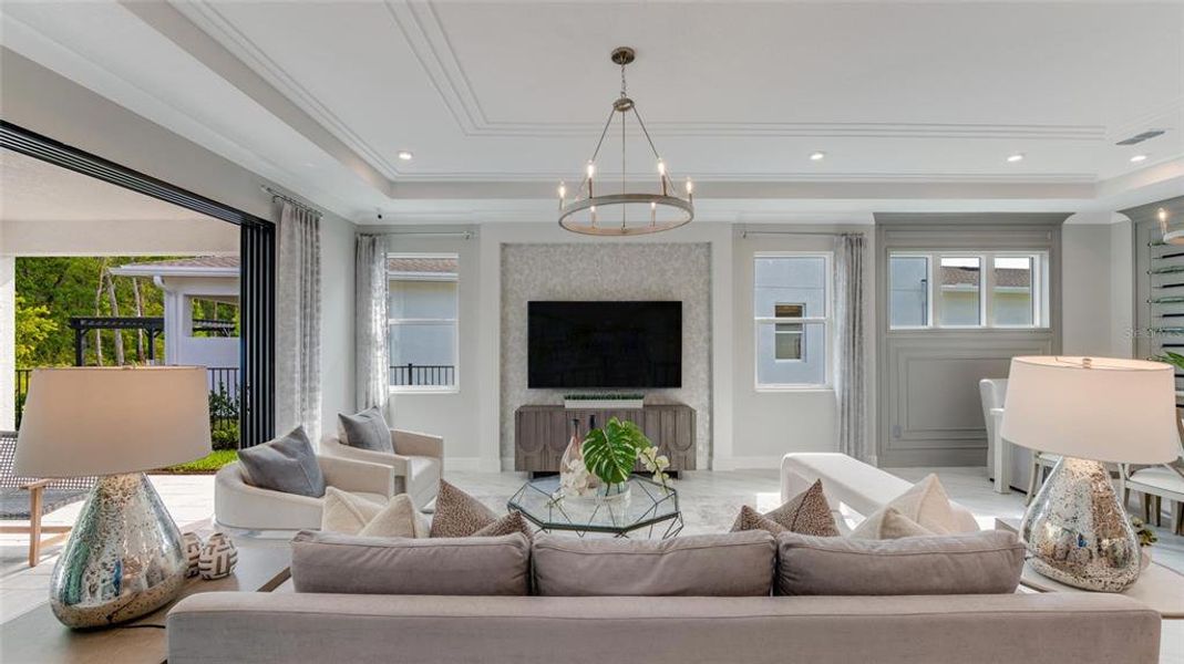 Furnished interior view inside a new home in Cresswind DeLand, Deland (Image 10).