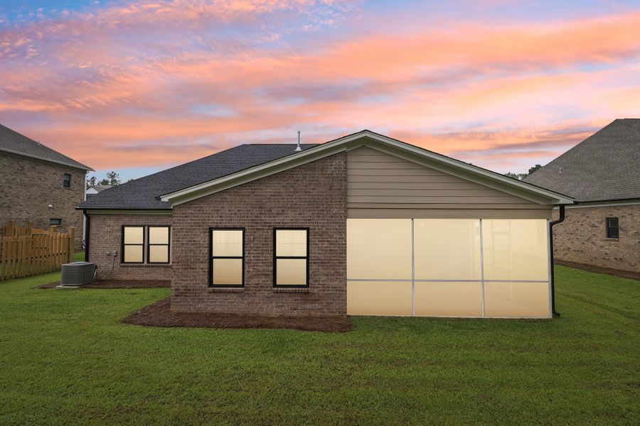 Representative exterior photo of a completed home built from the Carol II by Great Southern Homes in The Cove, Sumter, SC (Image 21).