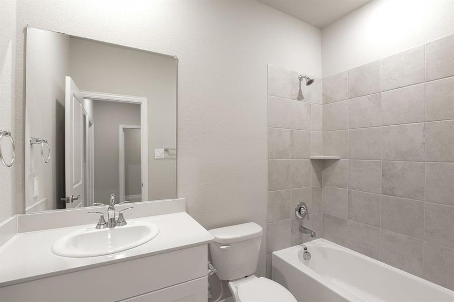 Furnished interior view inside a new home in Parks at Foster Crossing - Premier Series, Anna (Image 12). Furnished interior view inside a new home in Parks at Foster Crossing - Premier Series, Anna (Image 12).