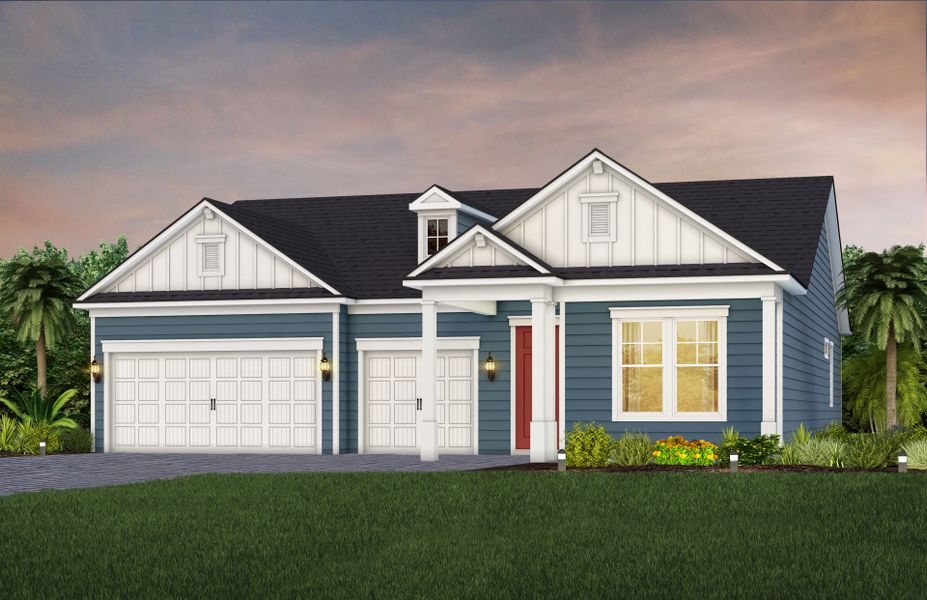 Representative exterior photo of a completed home built from the Mahogany by Pulte Homes in The Landings at Saint Johns, St. Johns, FL (Image 24).