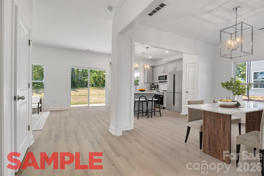 Furnished interior view inside a new home in , Kannapolis (Image 8).