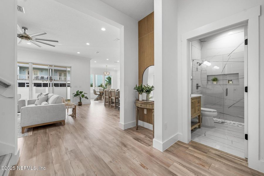 Furnished interior view inside a new home in , Jacksonville Beach (Image 42). Furnished interior view inside a new home in , Jacksonville Beach (Image 42).