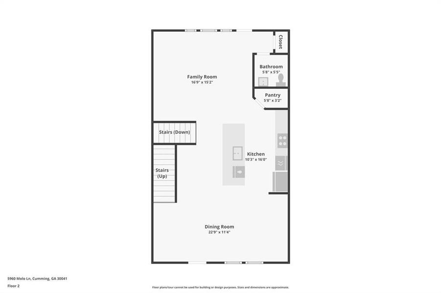 2D floor plan layout of this home in , Cumming, GA (Image 7).