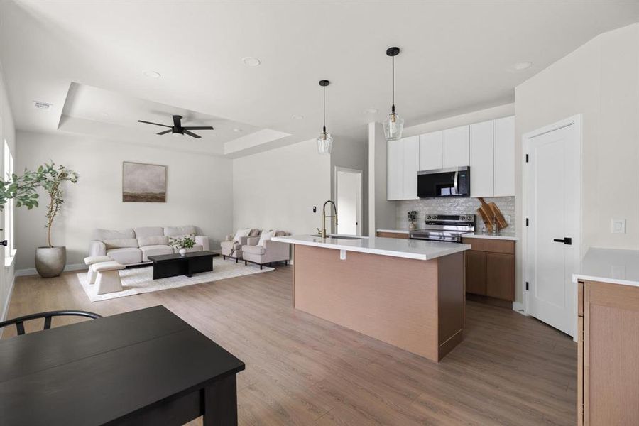 Furnished interior view inside a new home in , Fort Worth (Image 11).