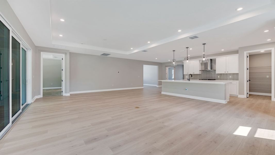 Great Room into Kitchen