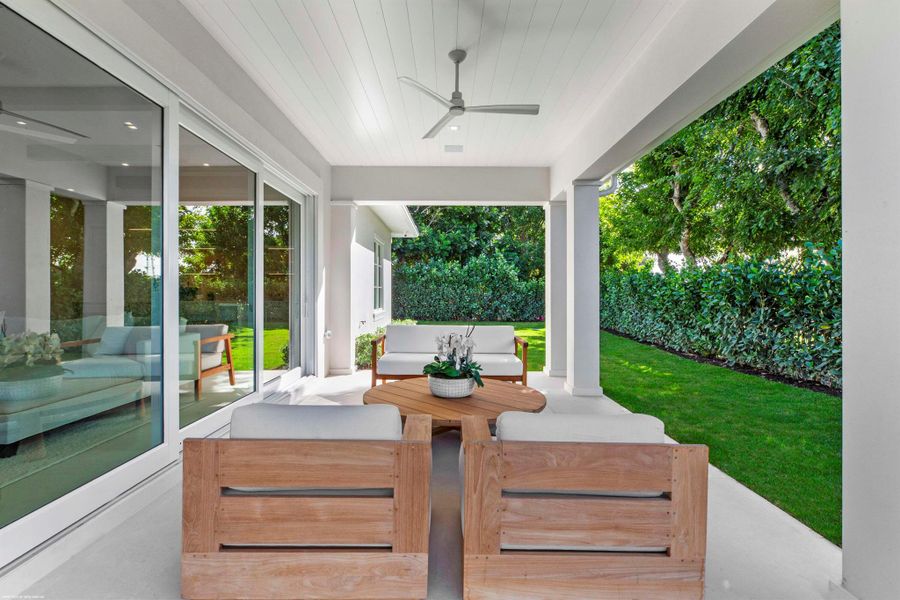 Exterior details and patio area of a home in , Wellington (Image 21).