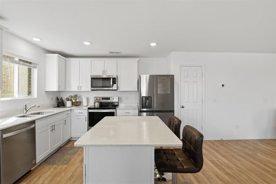 Kitchen with island seating