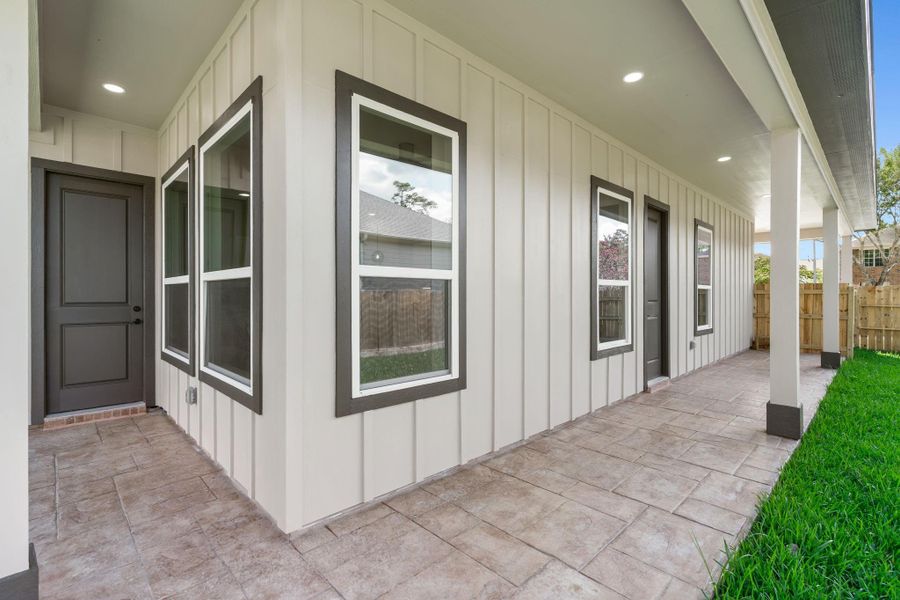 Exterior details and patio area of a home in , Tomball (Image 32).