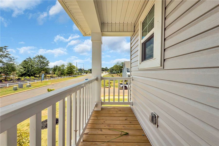 Exterior details and patio area of a home in Brownstone Park, Easley (Image 3).