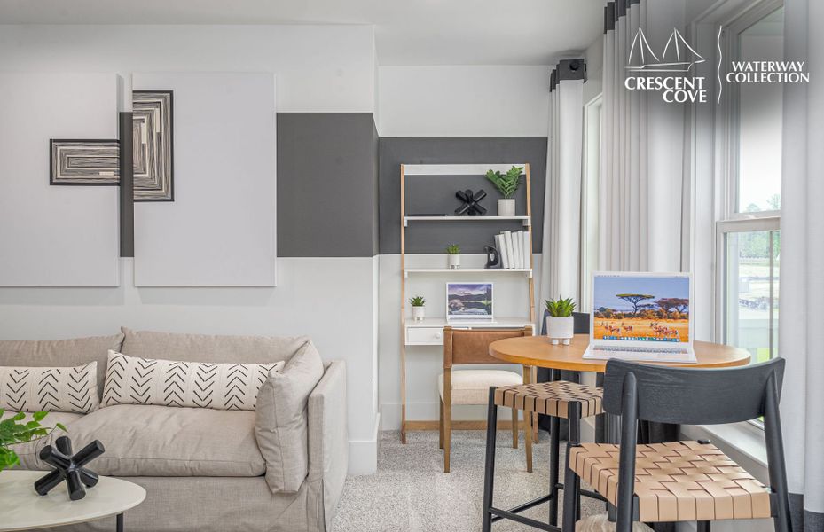 Representative furnished interior of a home built from the Woodward - Waterway Collection by Pulte Homes in Crescent Cove, Myrtle Beach (Image 6).