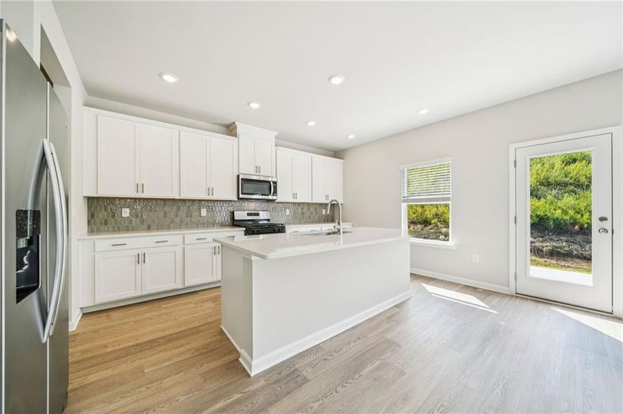 Furnished interior view inside a new home in Preserve at Mountain Creek, Pendergrass (Image 6).