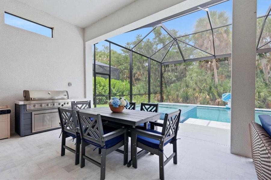 Exterior details and patio area of a home in , Sarasota (Image 24).