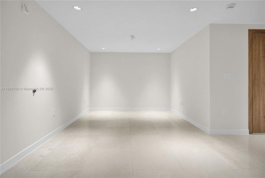 Flexible open den with potential for glass or wall partition—ideal as office, media room, or third bedroom. Flexible open den with potential for glass or wall partition—ideal as office, media room, or third bedroom.