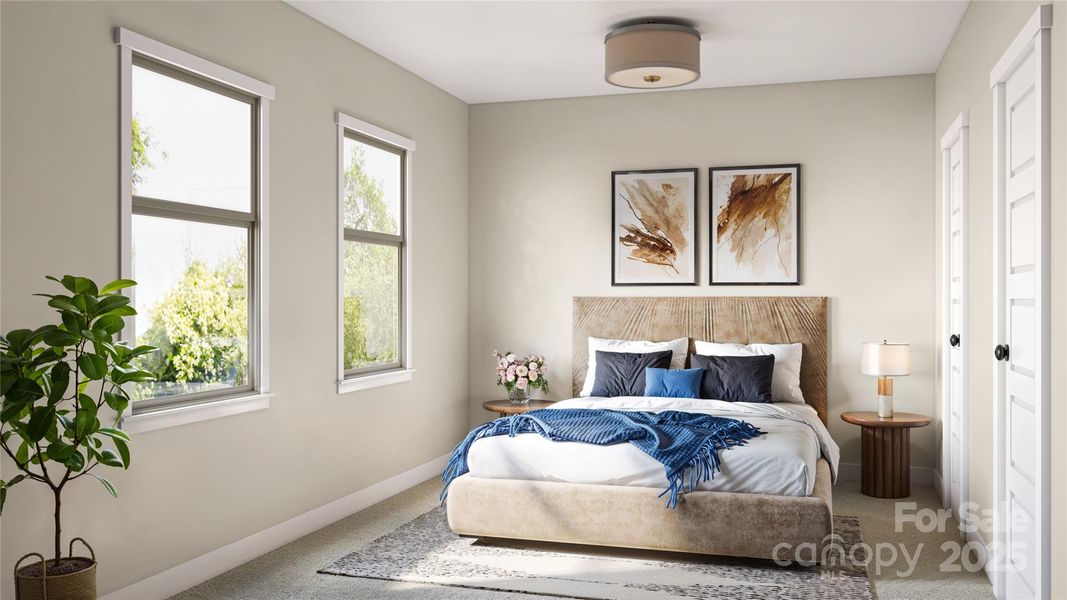 Secondary Bedroom - 3D Rendering, finishes may vary Secondary Bedroom - 3D Rendering, finishes may vary