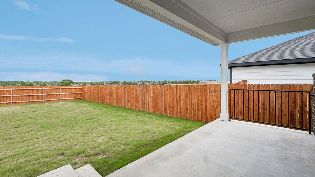 Exterior details and patio area of a home in Thunder Rock, Marble Falls (Image 2). Exterior details and patio area of a home in Thunder Rock, Marble Falls (Image 2).