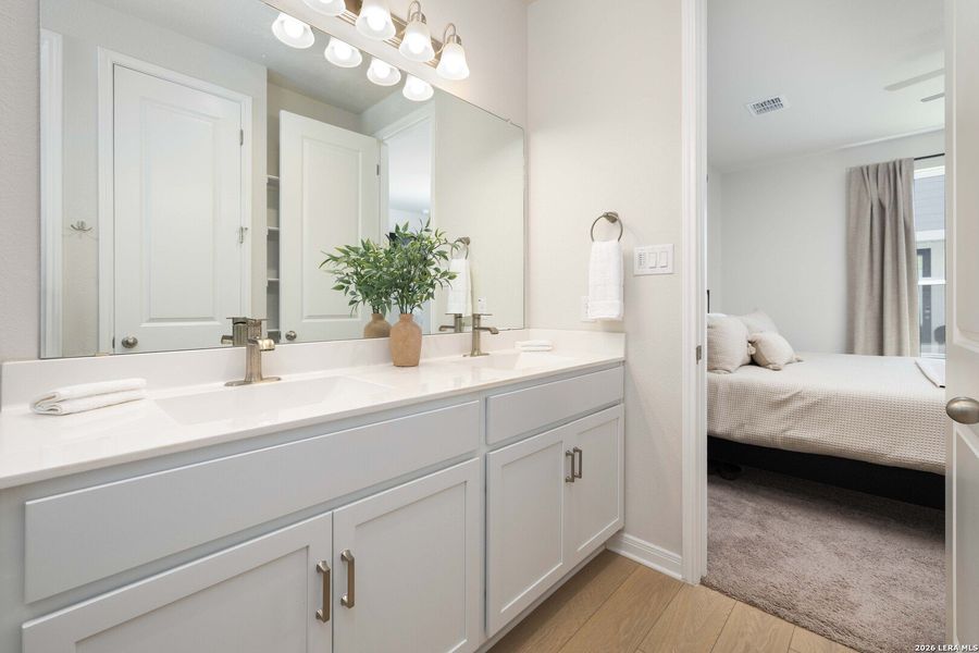 Furnished interior view inside a new home in , New Braunfels (Image 11).