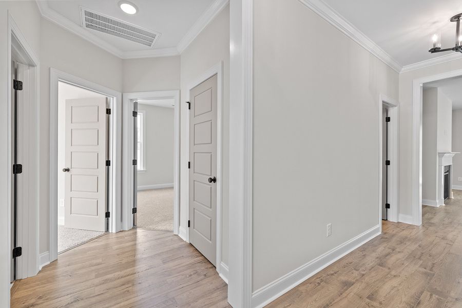 Representative unfurnished interior of a home built from the The Bradley by RobuckHomes in Baylee Ridge, Selma (Image 170). Representative unfurnished interior of a home built from the The Bradley by RobuckHomes in Baylee Ridge, Selma (Image 170).