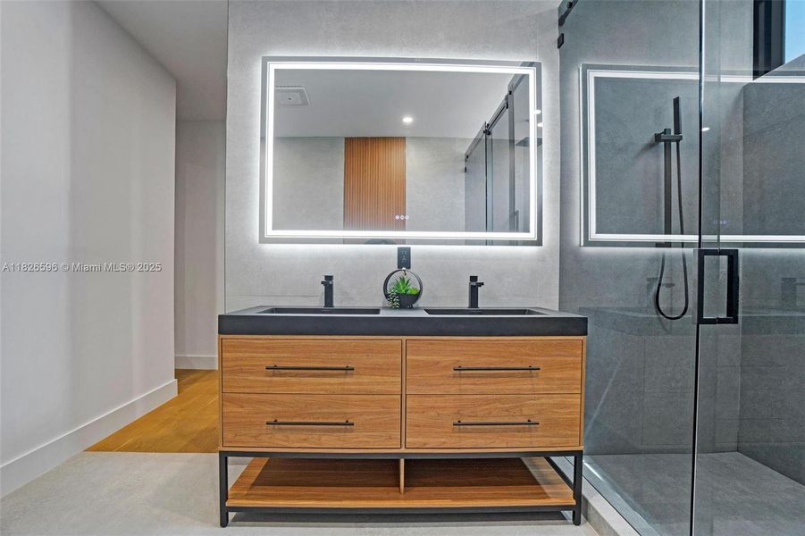 Furnished interior view inside a new home in , Miami (Image 10). Furnished interior view inside a new home in , Miami (Image 10).