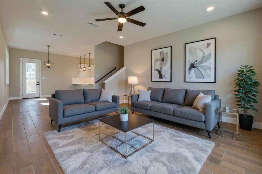 Furnished interior view inside a new home in , Waxahachie (Image 3). Furnished interior view inside a new home in , Waxahachie (Image 3).
