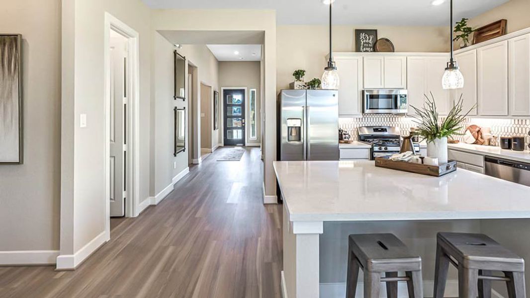 Furnished interior view inside a new home in Trillium, Richmond (Image 9). Furnished interior view inside a new home in Trillium, Richmond (Image 9).
