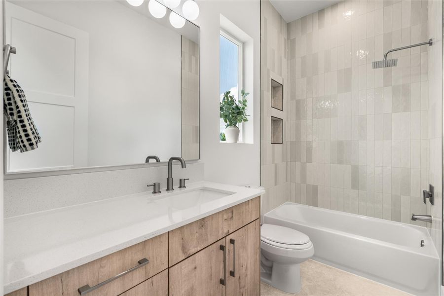 Furnished interior view inside a new home in , Houston (Image 35).