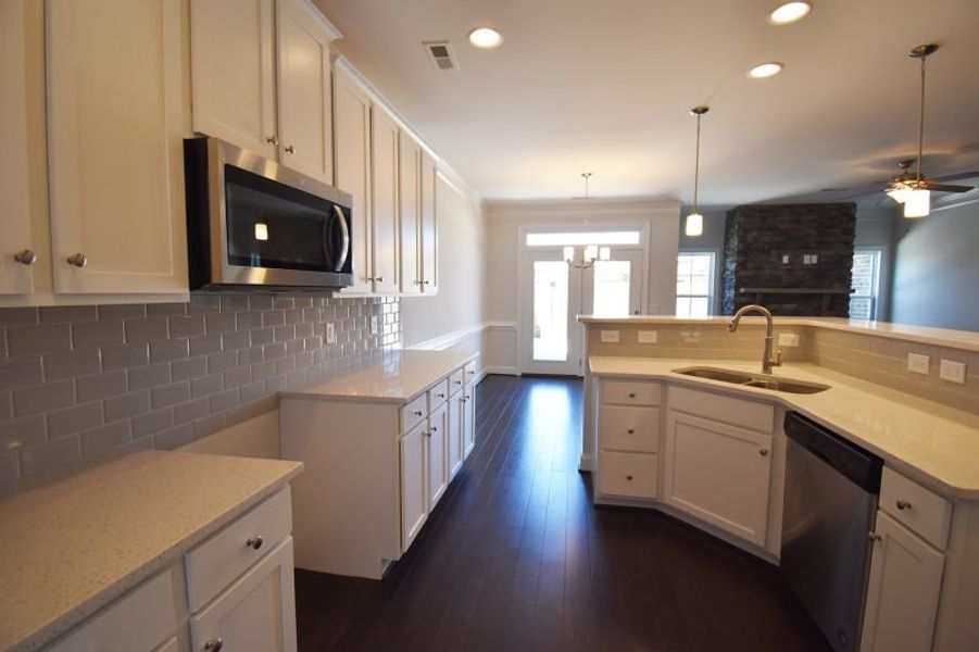 Representative furnished interior of a home built from the Cayman X by Keystone Homes NC in Trellises, High Point (Image 35).