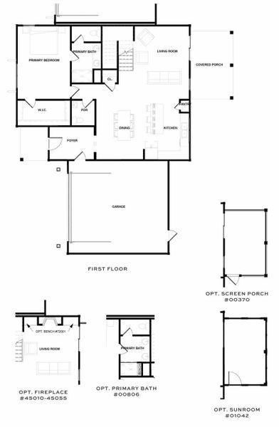 2D floor plan layout for the The Beaujolais by New Leaf Builders in Hayes Park, Johns Island, SC (Image 3). 2D floor plan layout for the The Beaujolais by New Leaf Builders in Hayes Park, Johns Island, SC (Image 3).