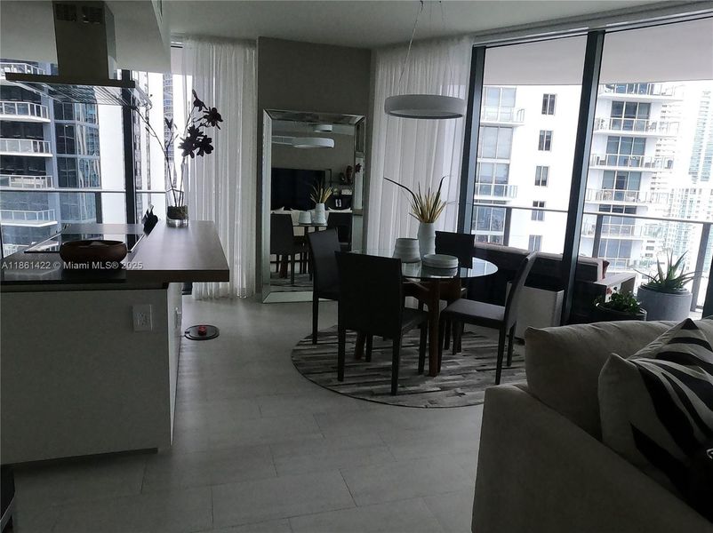 Furnished interior view inside a new home in , Miami (Image 14).
