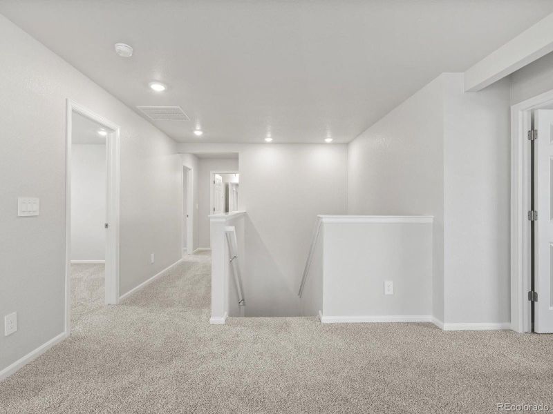 Spacious, unfurnished interior of a new home in Buffalo Highlands: The Canyon Collection, Commerce City (Image 19). Spacious, unfurnished interior of a new home in Buffalo Highlands: The Canyon Collection, Commerce City (Image 19).