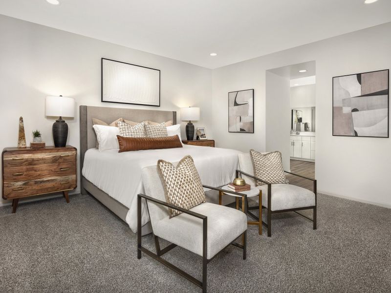 Furnished interior view inside a new home in Arbor at Madera Highlands II, Sahuarita (Image 8).