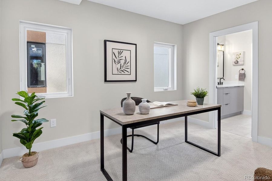 Furnished interior view inside a new home in , Denver (Image 31). Furnished interior view inside a new home in , Denver (Image 31).