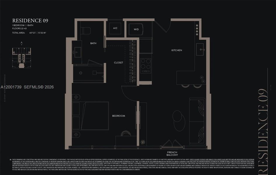 2D floor plan layout of this home in , Miami, FL (Image 3).